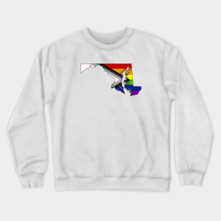 Progress pride flag - Maryland Crewneck Sweatshirt